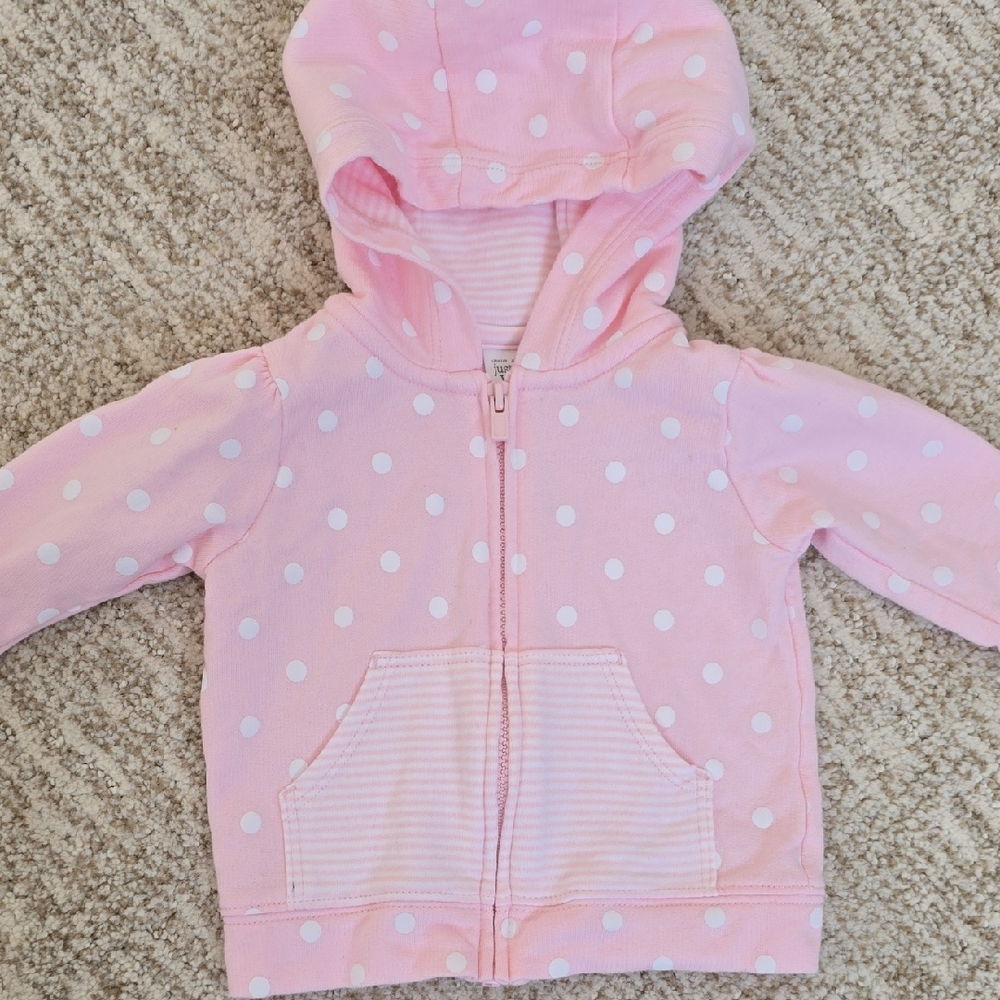 2 For $15! Pink Zip Up Sweater
